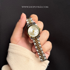 Two toned silver watch